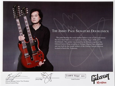 Jimmy Page Signature Model Doubleneck Gibson Guitar-Limited Edition 1/250 (Page LOA, FIRST in Edition!)